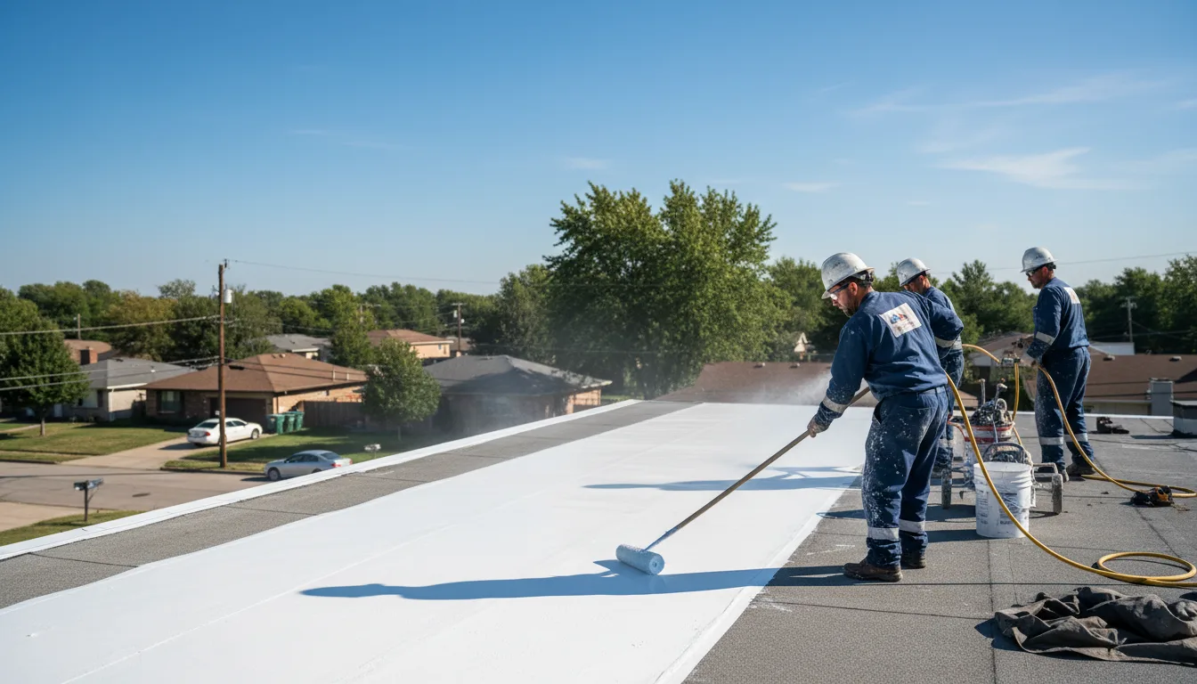 Commercial roof coating in Maysville, AR near me